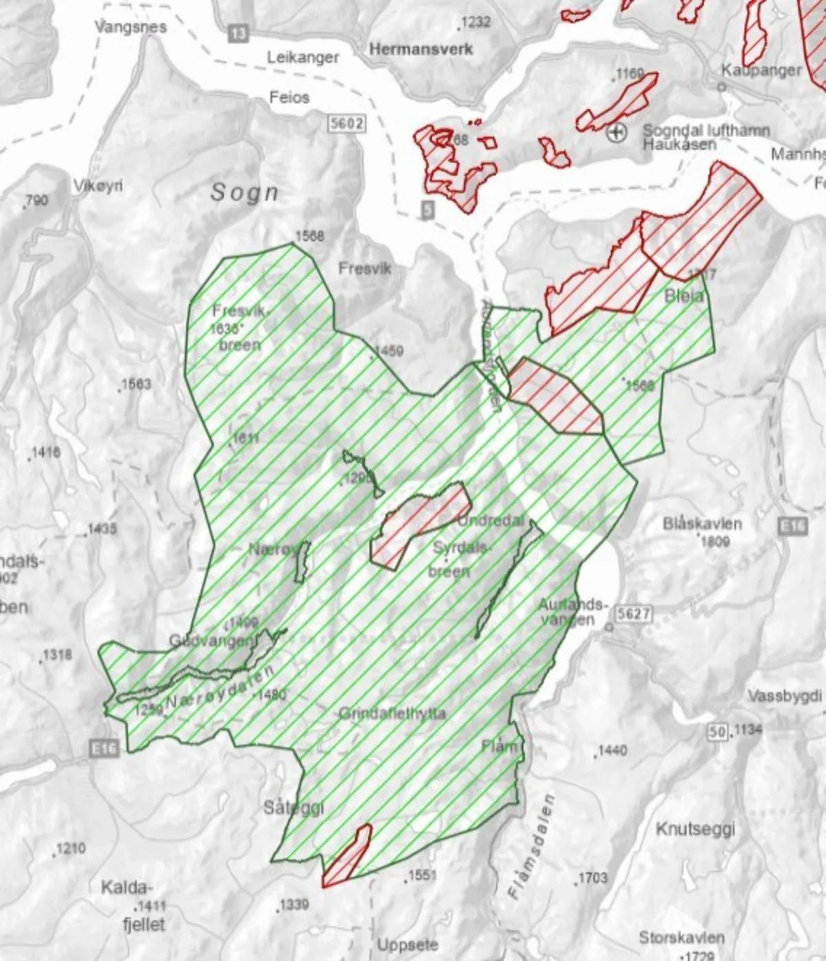Nærøyfjordområdet Nærøyfjordområdet