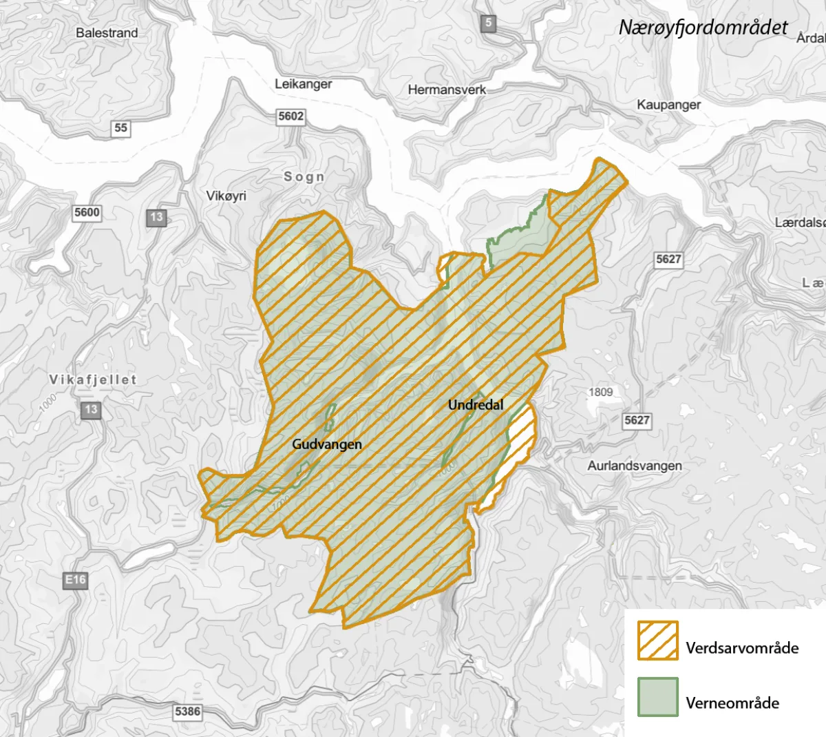 Nærøyfjordområdet Nærøyfjordområdet